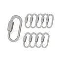 10 Pcs 304 Stainless Steel M3.5 Chain Link, Stainless Steel Chain Quick Link, for Camping, Key Rings, Chains