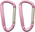 Large Carabiners Keychain 3" Aluminum D Shape Premium Durable D-Ring Carabiner Clip Hook Camping Accessories Snap Link Key Chain Durable Improved Design