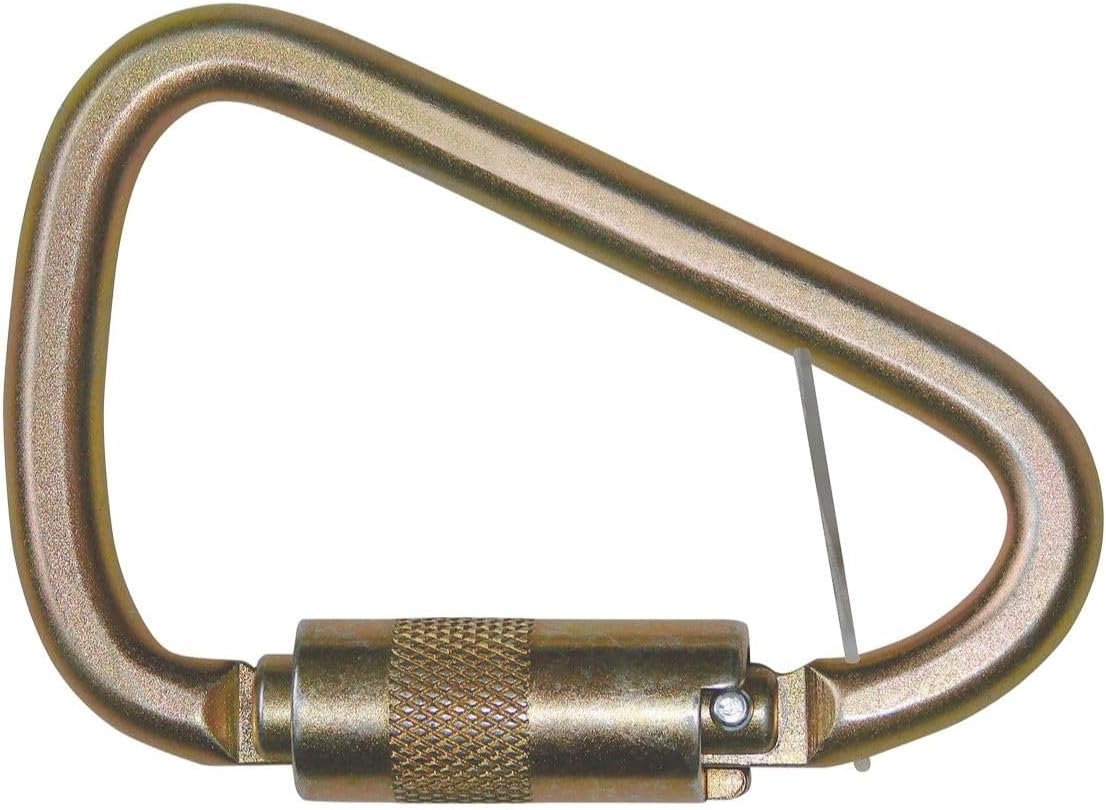 Steel Carabiner with Double Locking Gate (1-1/8") (3 Pack)