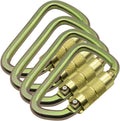 Auto Locking Carabiner 30KN=6500lbs Heavy Duty Large Clip Climbing Carabiner Twist Lock Carabiners for Rock Climbing, Camping, Gym,Rescue (CE Rated,D Shape)