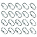 M4 Quick Links, 20 Pack Chain Connectors, 1.57" Heavy Duty Chain Hooks, 330 LBS Capacity for Backpack, Shade Sail, Hammock Connecting (M4,20PCS)